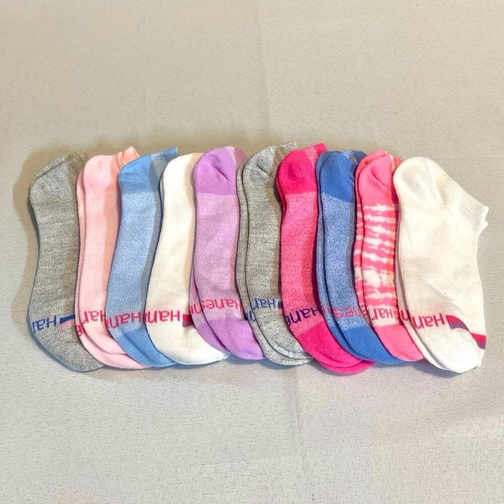 Hanes Girls Fashion Ankle Socks (7-10 yrs)